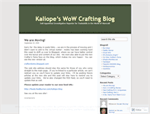 Tablet Screenshot of kaliope.wordpress.com