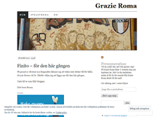 Tablet Screenshot of grazieroma.wordpress.com