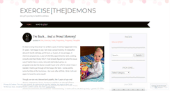 Desktop Screenshot of exercisethedemons.wordpress.com