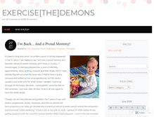 Tablet Screenshot of exercisethedemons.wordpress.com