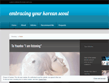 Tablet Screenshot of embracingyourkoreanseoul.wordpress.com