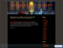 Tablet Screenshot of breakingboundaries.wordpress.com