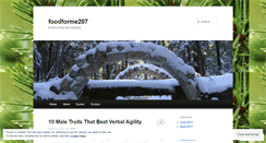 Desktop Screenshot of foodforme207.wordpress.com