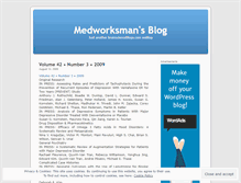 Tablet Screenshot of medworksman.wordpress.com