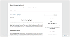 Desktop Screenshot of obatherbalepilepsi.wordpress.com