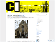 Tablet Screenshot of ciudadirrelevante.wordpress.com