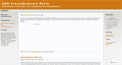 Desktop Screenshot of cdufreundeparis.wordpress.com