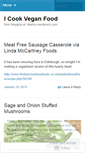 Mobile Screenshot of icookvegan.wordpress.com