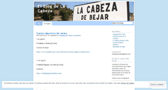 Desktop Screenshot of lacabezadebejar.wordpress.com