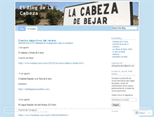 Tablet Screenshot of lacabezadebejar.wordpress.com