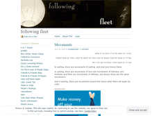 Tablet Screenshot of followingfleet.wordpress.com