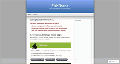 Desktop Screenshot of fishphone.wordpress.com