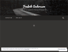 Tablet Screenshot of fredrikfritteandersson.wordpress.com