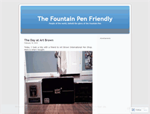 Tablet Screenshot of fountainpenfriendly.wordpress.com