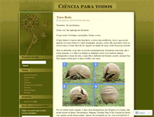 Tablet Screenshot of cienciajovem.wordpress.com