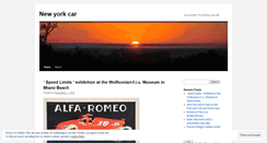 Desktop Screenshot of newyorkcar.wordpress.com