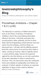 Mobile Screenshot of isseicreekphilosophy.wordpress.com