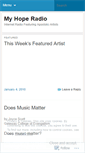 Mobile Screenshot of myhoperadio.wordpress.com