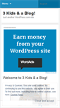 Mobile Screenshot of 3kidsandablog.wordpress.com