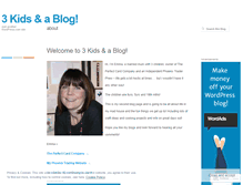 Tablet Screenshot of 3kidsandablog.wordpress.com