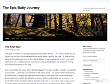 Tablet Screenshot of epicbaby.wordpress.com