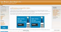 Desktop Screenshot of lomejordeldeporte.wordpress.com