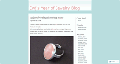 Desktop Screenshot of cwjyearofjewelry.wordpress.com