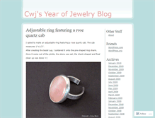 Tablet Screenshot of cwjyearofjewelry.wordpress.com