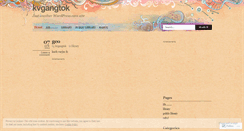 Desktop Screenshot of kvgangtok.wordpress.com