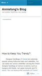 Mobile Screenshot of anniefang.wordpress.com
