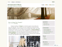 Tablet Screenshot of anniefang.wordpress.com