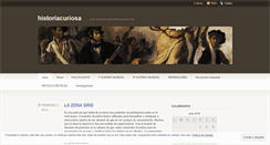 Desktop Screenshot of historiacuriosa.wordpress.com