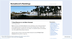 Desktop Screenshot of nomadtravel.wordpress.com