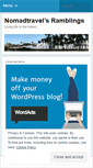 Mobile Screenshot of nomadtravel.wordpress.com