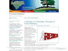 Tablet Screenshot of carolinamarketer.wordpress.com