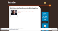 Desktop Screenshot of gopimohanblog.wordpress.com