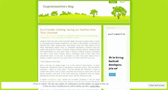 Desktop Screenshot of ecopromosonline.wordpress.com