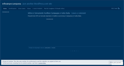 Desktop Screenshot of infissiinpvccampania.wordpress.com