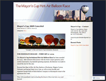 Tablet Screenshot of mayorscup.wordpress.com