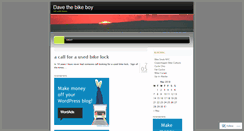 Desktop Screenshot of davethebikeboy.wordpress.com
