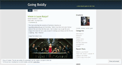 Desktop Screenshot of goingboldly.wordpress.com
