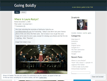 Tablet Screenshot of goingboldly.wordpress.com