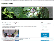 Tablet Screenshot of everydayknits.wordpress.com