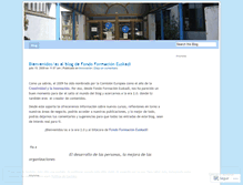 Tablet Screenshot of fondoformacioneuskadi.wordpress.com