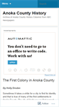 Mobile Screenshot of anokahistory.wordpress.com