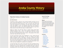 Tablet Screenshot of anokahistory.wordpress.com