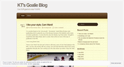 Desktop Screenshot of ktgoalieblog.wordpress.com