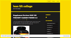 Desktop Screenshot of leanliftcollege.wordpress.com