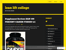 Tablet Screenshot of leanliftcollege.wordpress.com