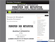 Tablet Screenshot of branislavpetronijevic.wordpress.com